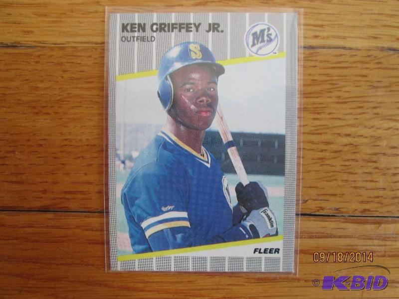 1989 Fleer Ken Griffey Jr rookie baseball car...