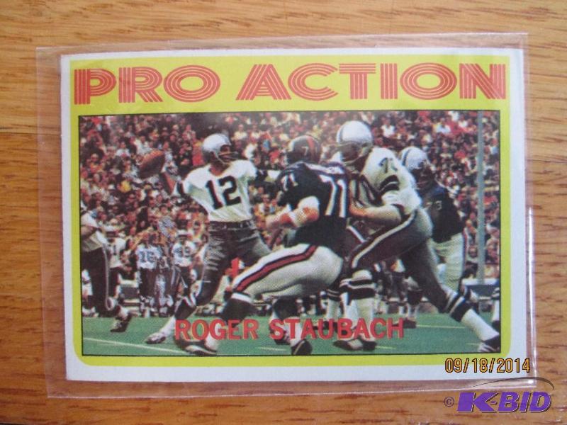 1972 Topps Roger Staubuch sports card...