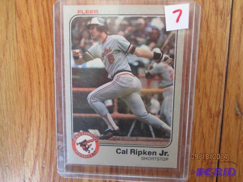 1984 Fleer Cal Ripken Jr. baseball card...