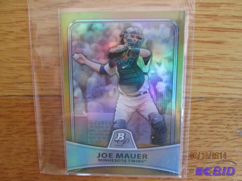 2010 Joe Mauer Bowman Platinum Gold 531  539...