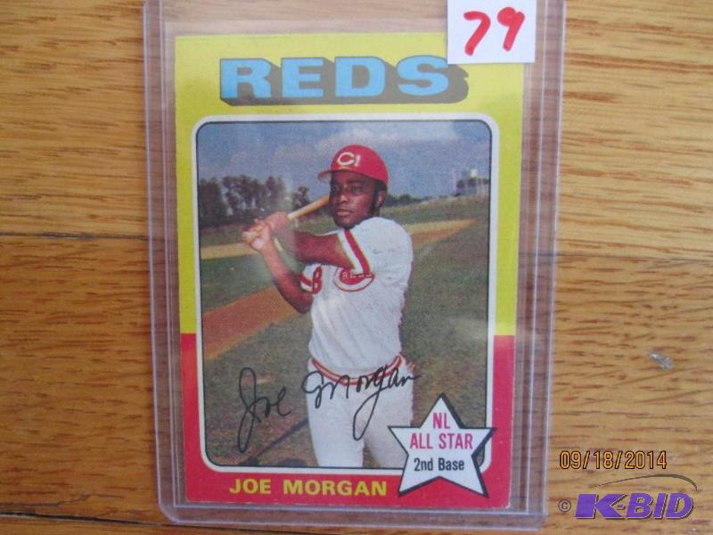 1975 Topps Joe Morgan sports card...