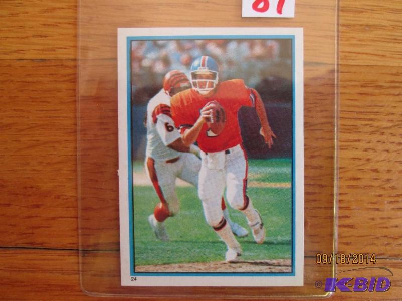1985 Topps Sticker card, John Elway...