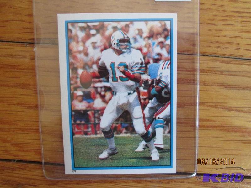1985 Topps Sticker card, Dan Marino...