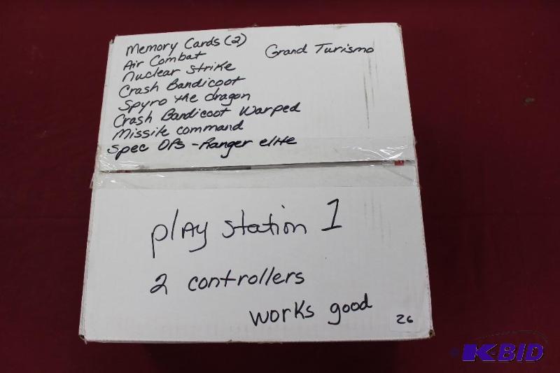 lot 26 image: Playstation 1 With Multiple Games, Controller...