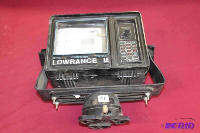 lot 28 image: Lowrance&nbspX-16 Fish Finder ...