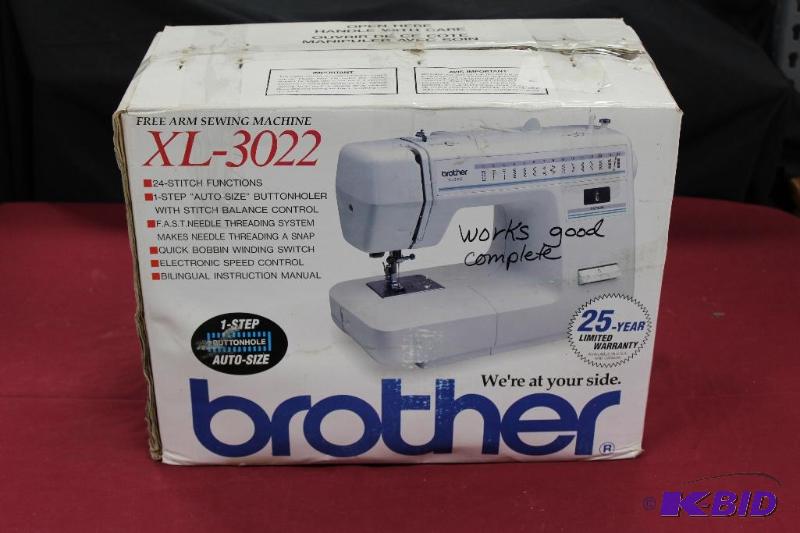 lot 32 image: Brother Sewing Machine   Works Good, Com...