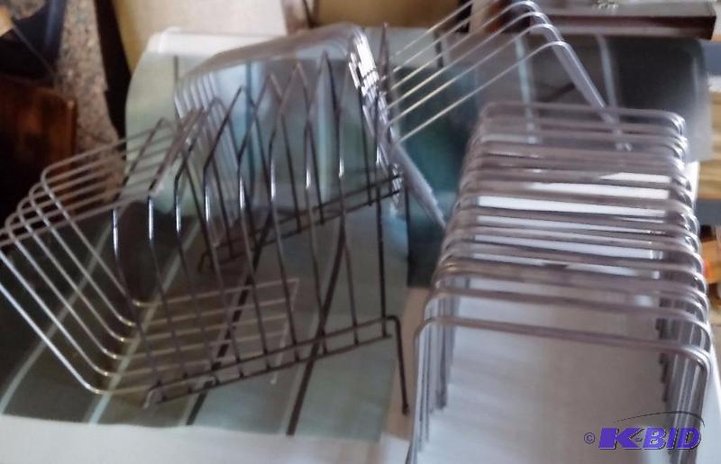 Large lot of metal letter, magazines or file ...