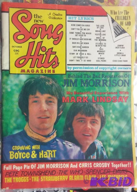 Vintage October The New Song Hits Magazine wi...