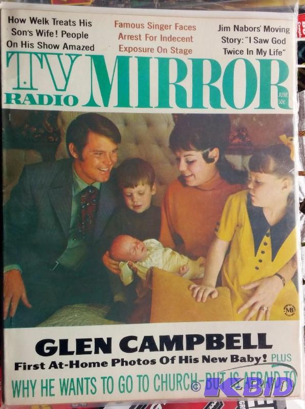 1969 TV Mirror Radio Magazine with Glen Campb...
