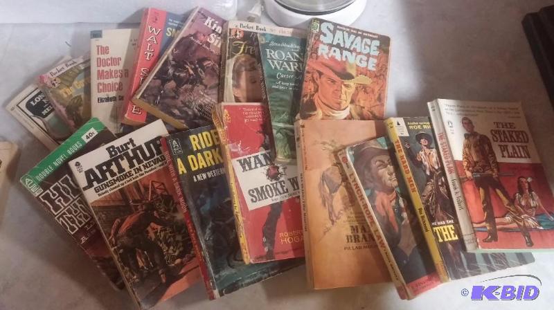Lot of Vintage Western Paperback Books...