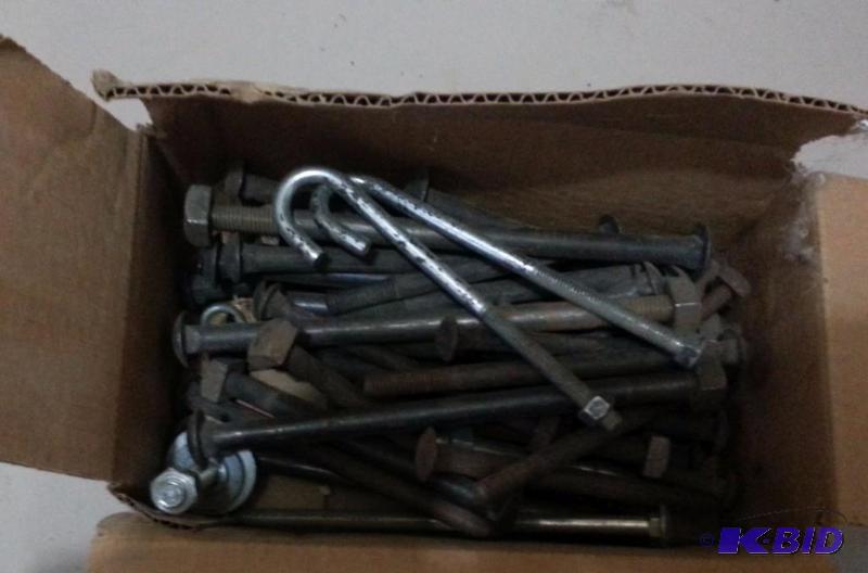 Box of LARGE bolts as shown...