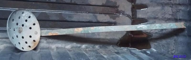 Vintage Ice Fishing Scoop 21&quot Long...