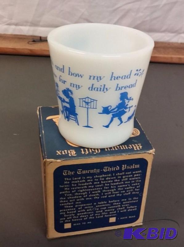 Vintage Religious Fire King Gift Mug with BOX...