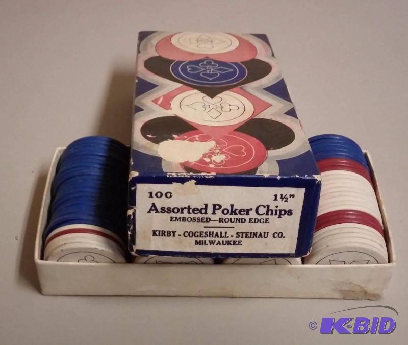 Vintage complete set of Poker Chips...