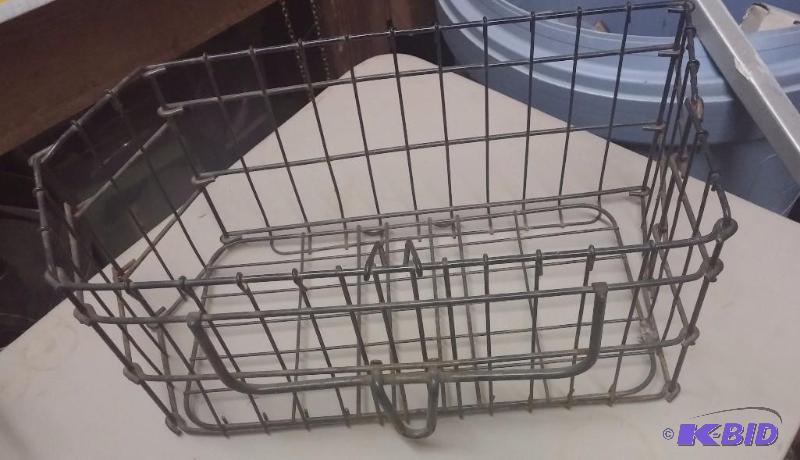 Vintage Folding Metal Basket...