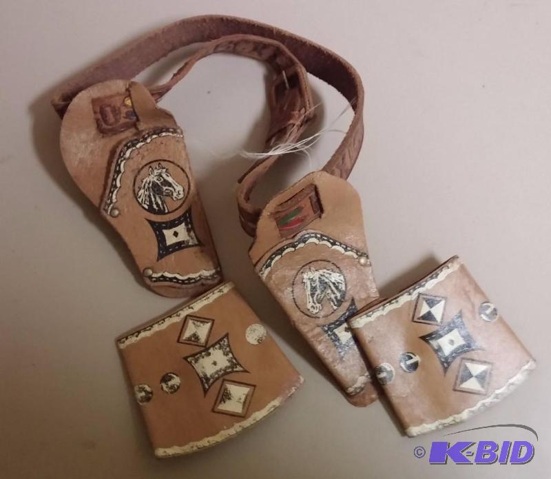 Vintage Toy Gun Holsters with Arm bands...