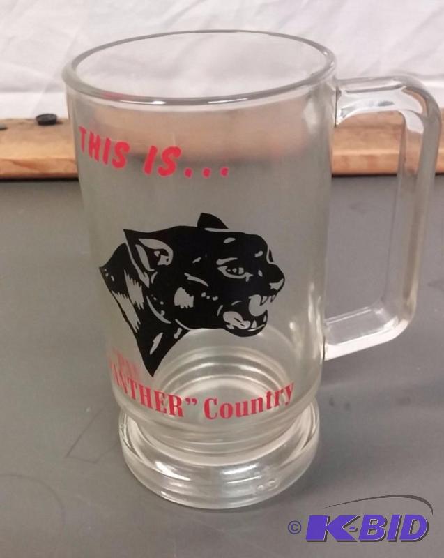 Panther Country Heavy glass mug...