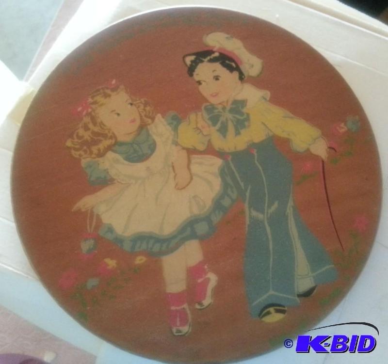 Vintage 10&quot Wooden Trivet...