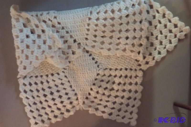 Vintage Crocheted Dollies with serving tray...