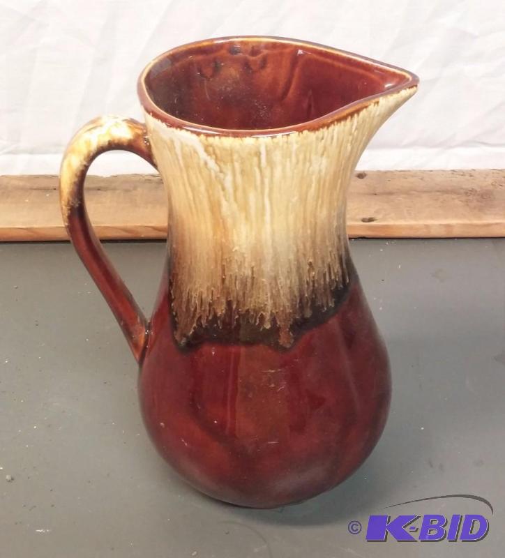 Vintage RRP Co Pottery Water Pitcher 9&quot ...