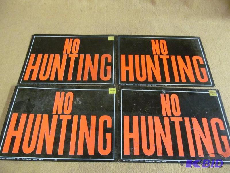 No Hunting Signs