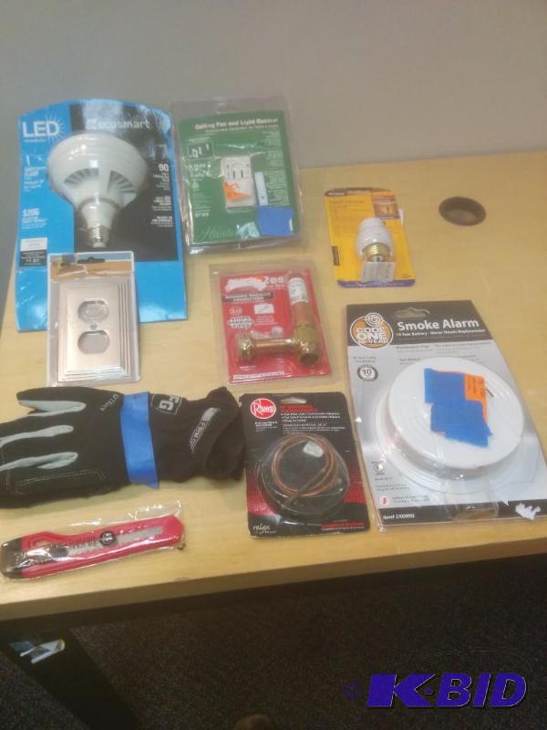 9 Item Lot Ceiling Fan & Light Control, Mini Resistor, Universal Thermocouple and More.