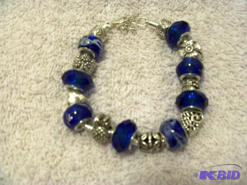 Pandora Style Bracelet- Blue