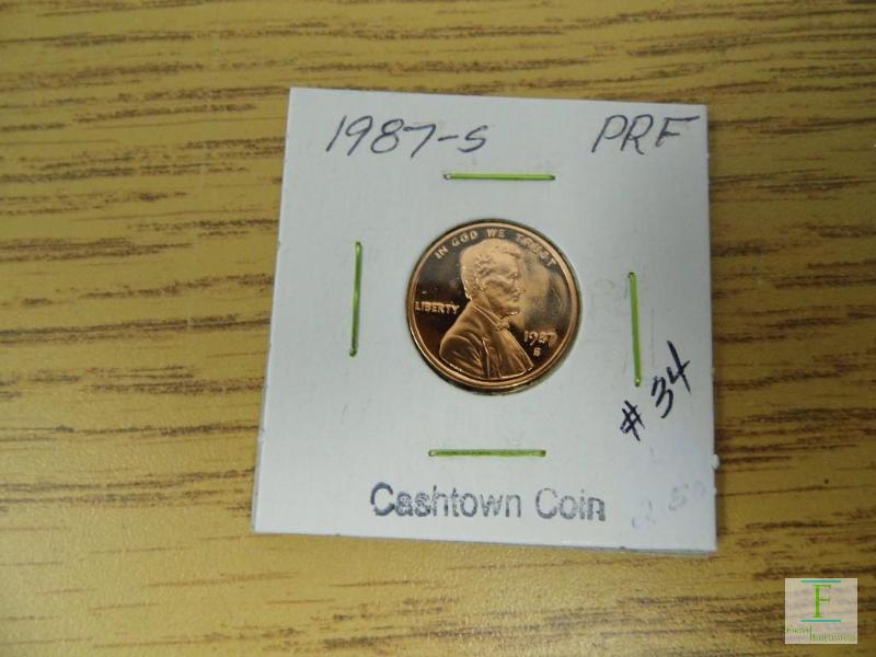 1987 S Lincoln Cent Proof