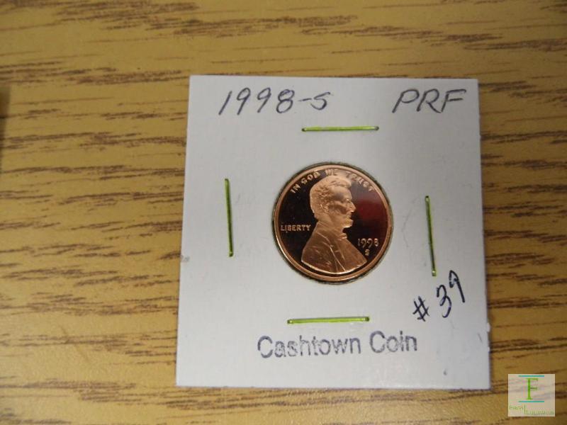 1998  S Lincoln Cent Proof