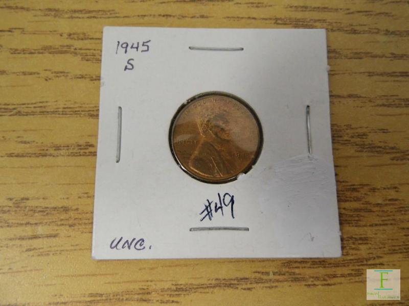 1945 S Wheat Cent Uncirculated