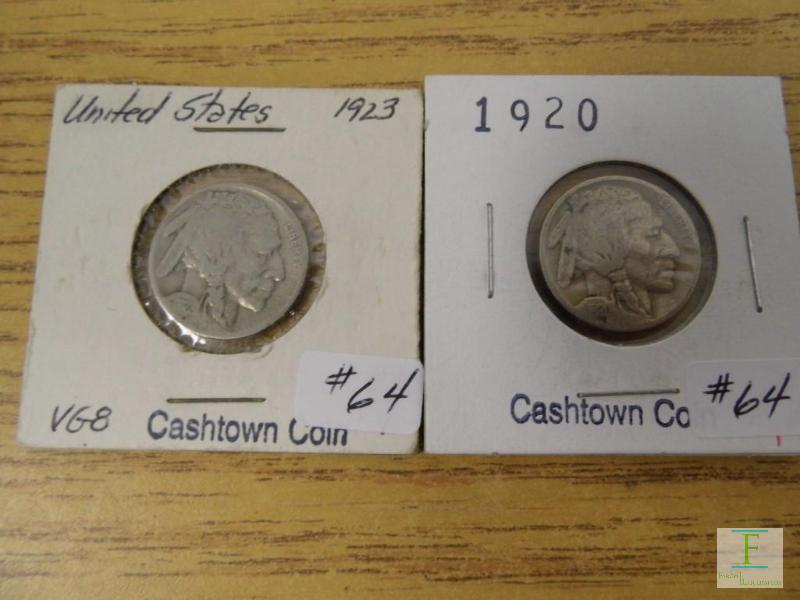 1920 & 1923 Buffalo Nickels