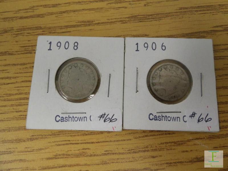1906 & 1908 Liberty Nickels