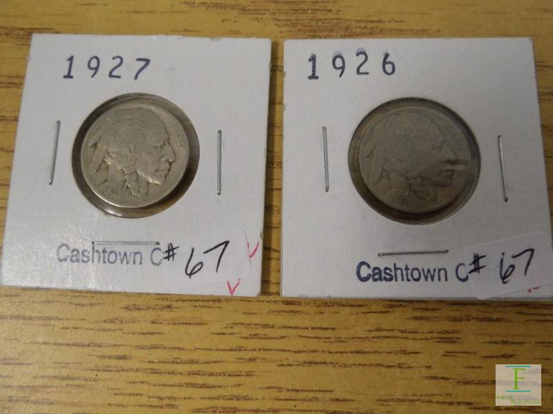 1926 & 1927 Buffalo Nickels