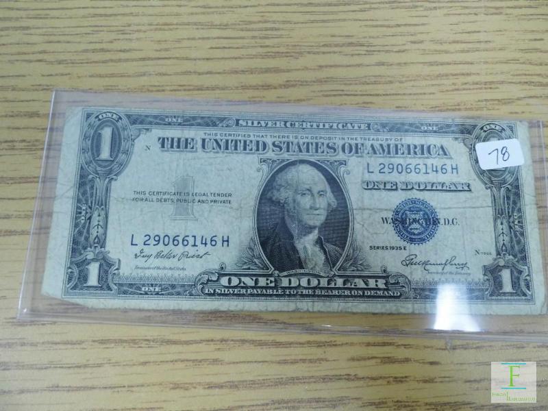 1935 E $1 Silver Certificate