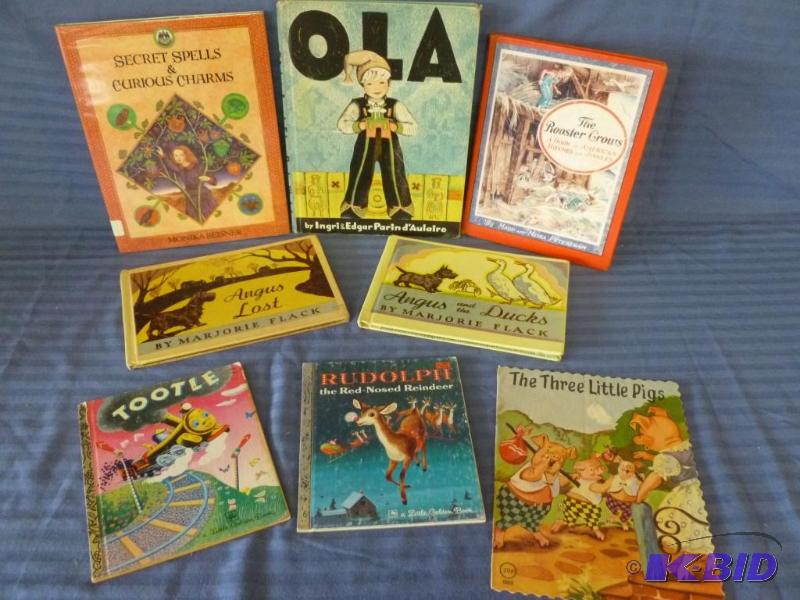 lot 101 image: Lot of eight vintage kids books. ...