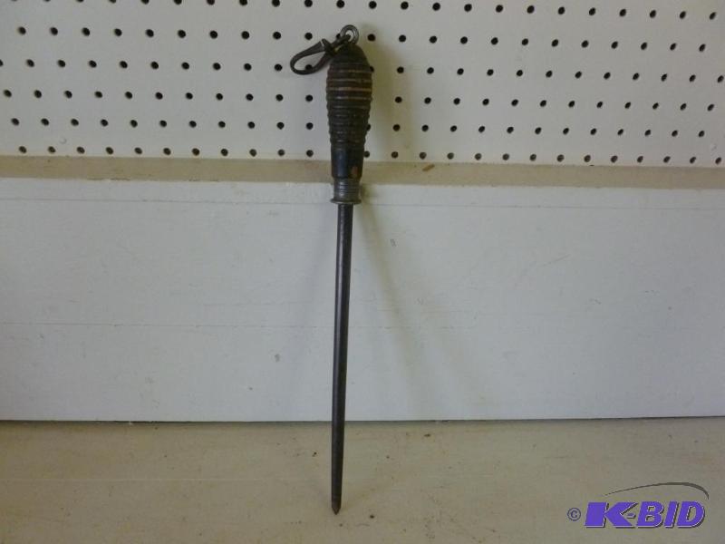 lot 117 image: Large Vintage Nichols Bros. wood handled knif...