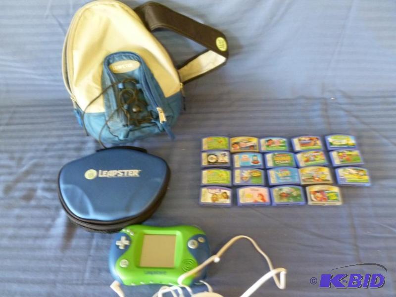 lot 125 image: Leapster Learning Game System, comes with 19 ...