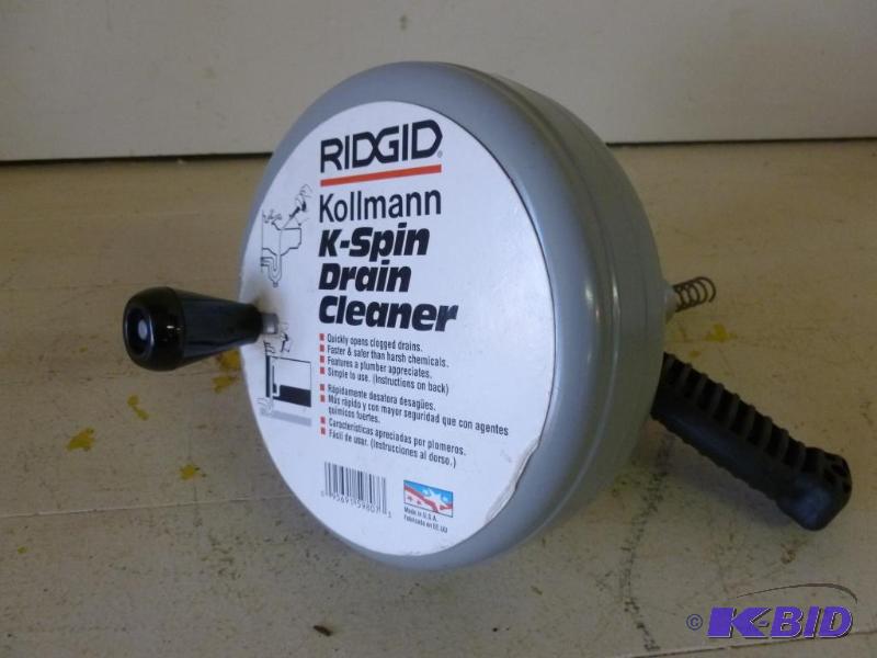 lot 166 image: Ridgid - Kollmann K-Spin Drain Cleaner, ...
