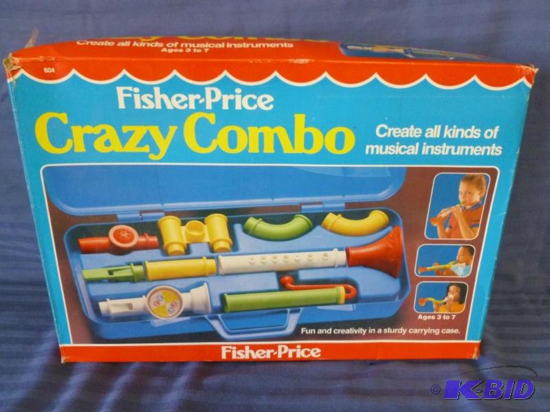 lot 35 image: Collectible 1983 Fisher Price Crazy Combo Ins...