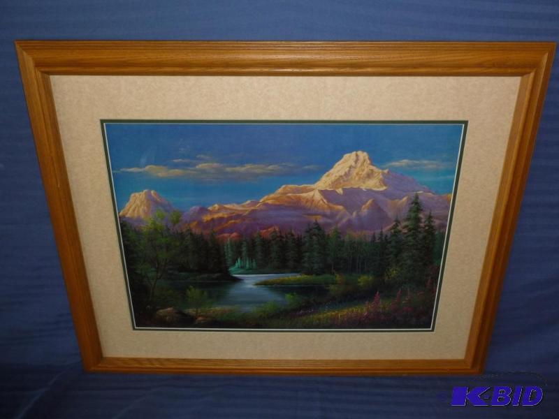 lot 4 image: Large Tok Havong - Mountain Scene signed...