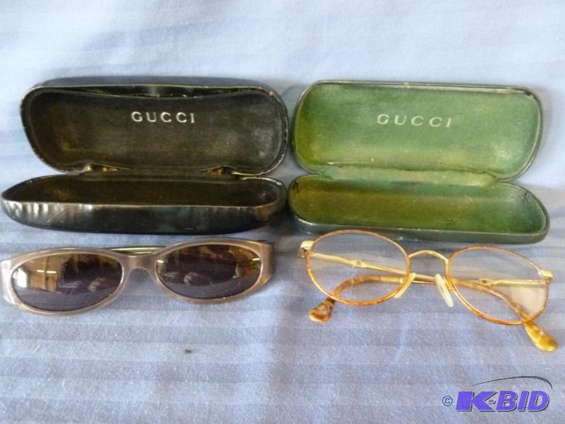 lot 49 image: Lot of two pairs of Gucci eyewear that includ...