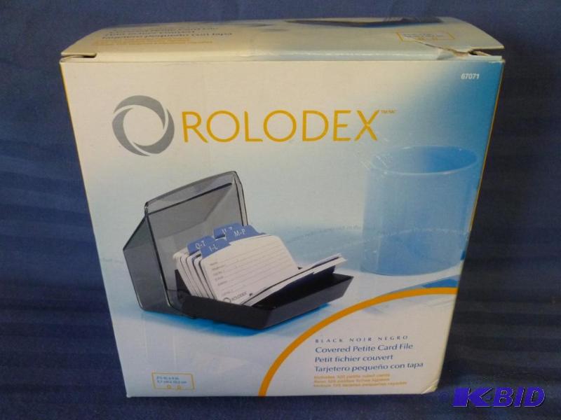 lot 64 image: Rolodex card file, new in the box. ...