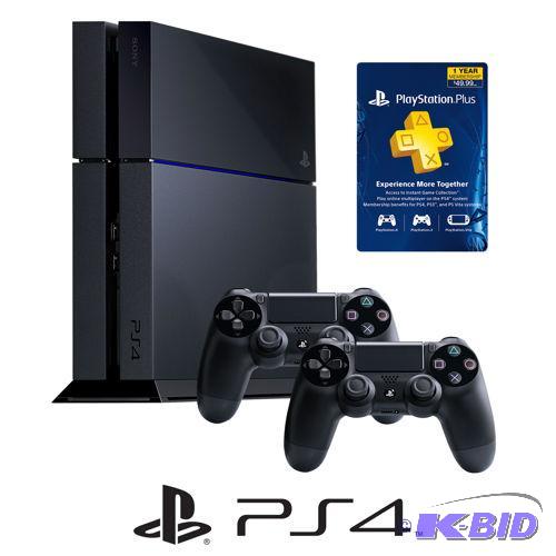 PlayStation4 System Bundle  Additional Controller  PlayStationPlus 1 Year Membership