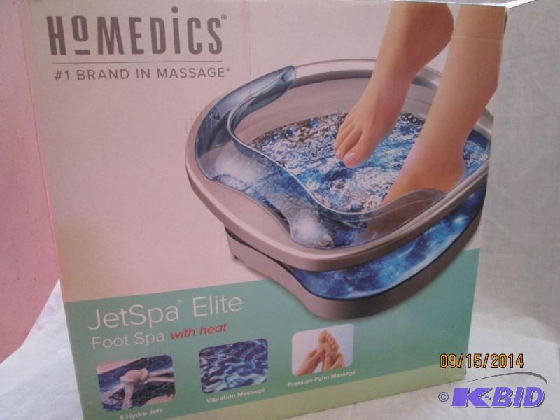 lot 13 image: Homedics Jet Spa Elite Foot Spa w Heat - Plu...
