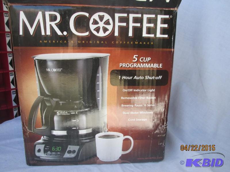lot 134 image: Mr. Coffee 5 Cup Programmable - Plugged In Do...