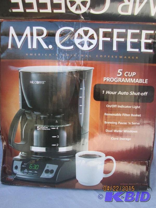 lot 135 image: Mr. Coffee 5 Cup Programmable - Used, But is ...