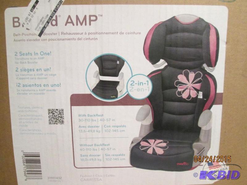 lot 138 image: Even Flo Car Seat - 2 Seats in 1 - Condition ...