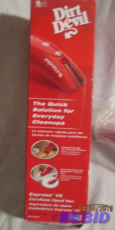 lot 156 image: Dirt Devil Express V6 Cordless handvac - Look...