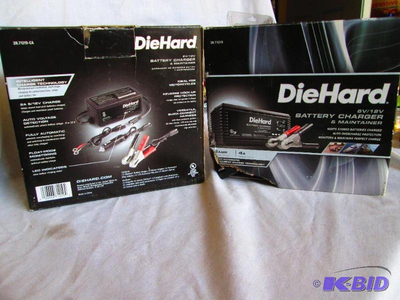 lot 174 image: Lot of 3 - 2 Die Hard 6V12V Battery Charger ...