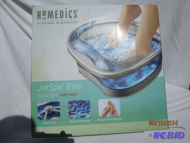 lot 26 image: Homedics Jet Spa Elite Foot Spa w Heat - Sti...